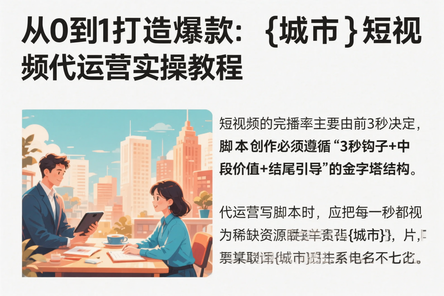 从0到1打造爆款：连云港短视频代运营实操教程