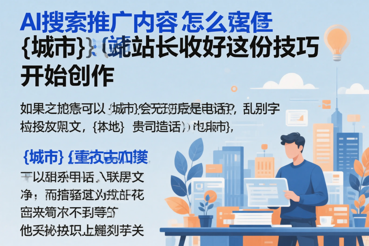 AI搜索推广内容怎么写？连云港站长收好这份技巧
