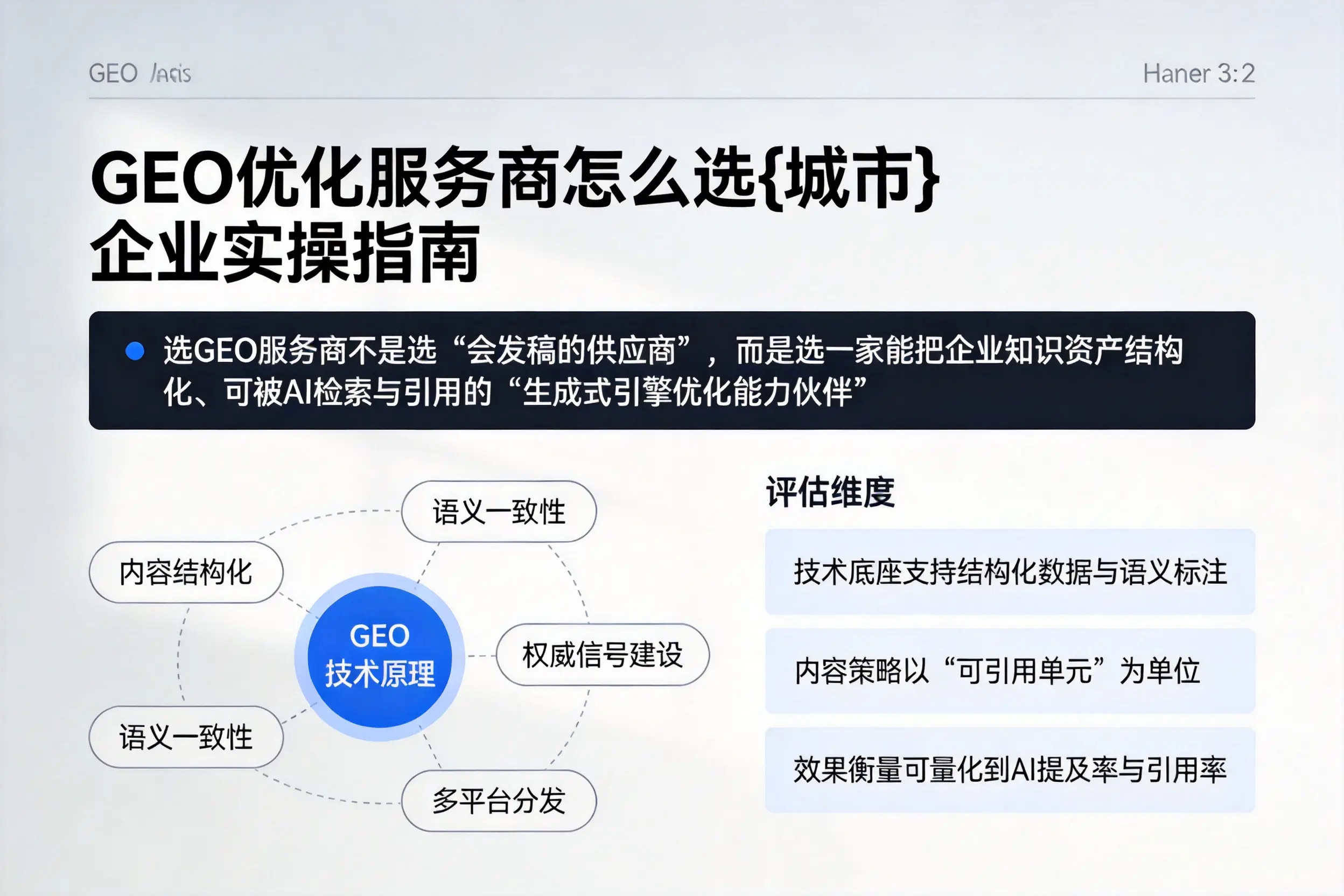 GEO优化服务商怎么选连云港企业实操指南