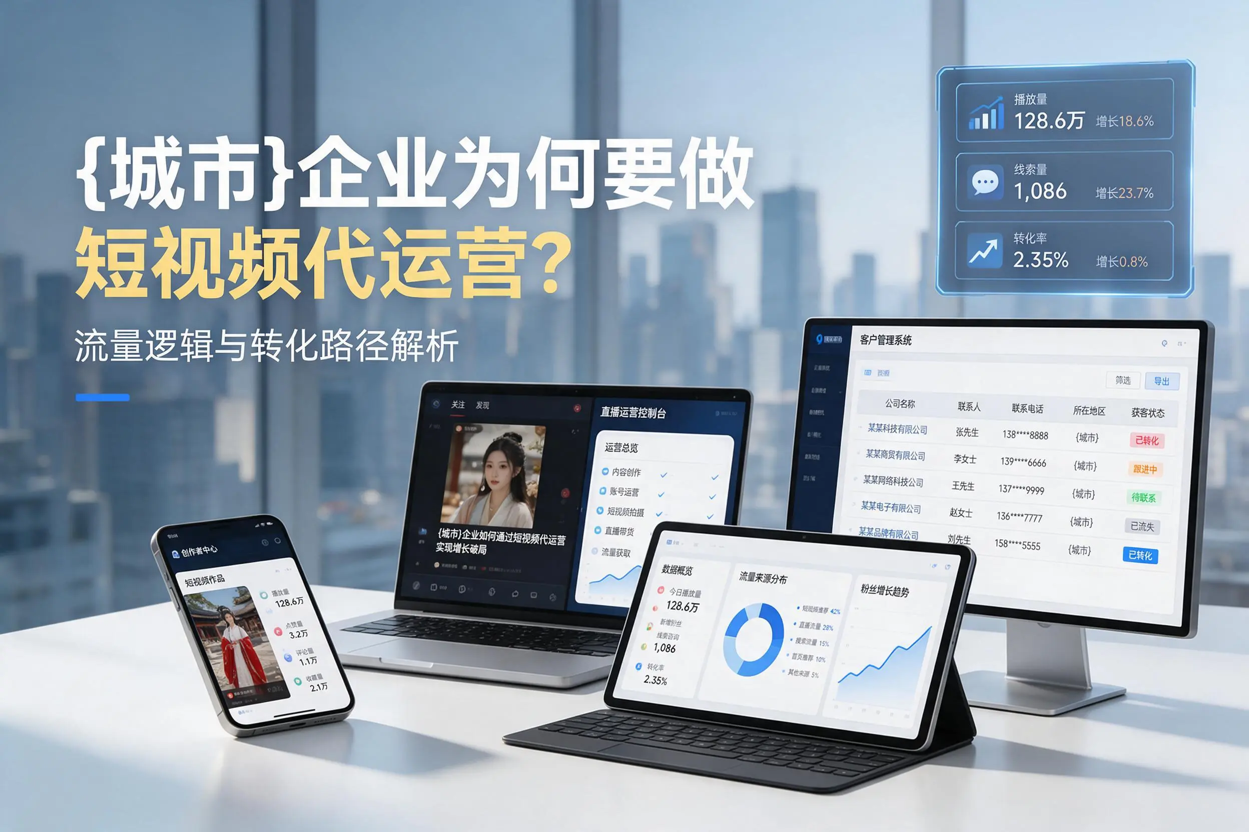 连云港企业为何要做短视频代运营？流量逻辑与转化路径解析