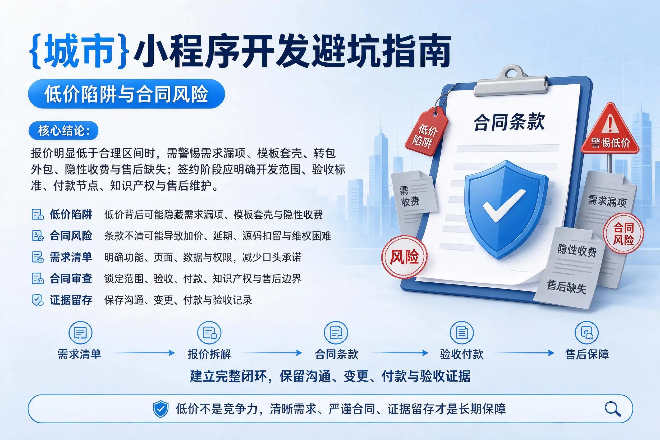 连云港小程序开发避坑指南：低价陷阱与合同风险