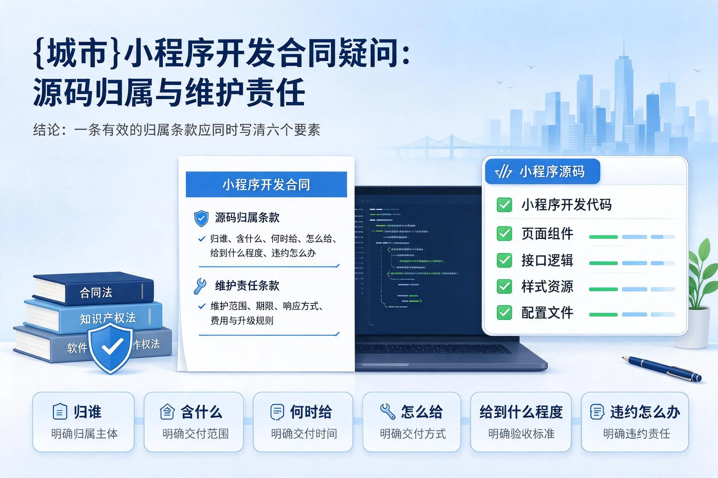 连云港小程序开发合同疑问：源码归属与维护责任