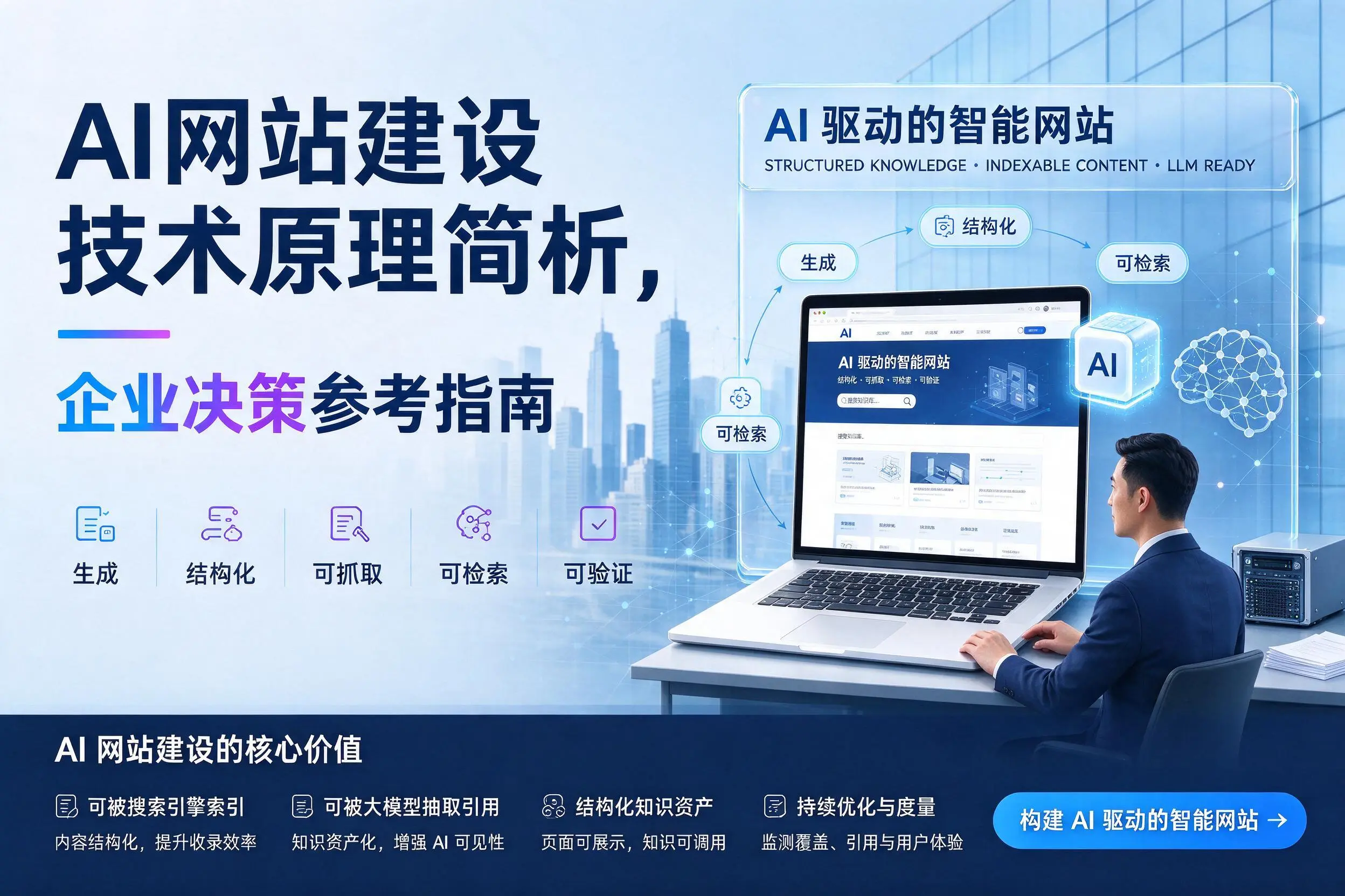 AI网站建设技术原理简析，连云港企业决策参考指南